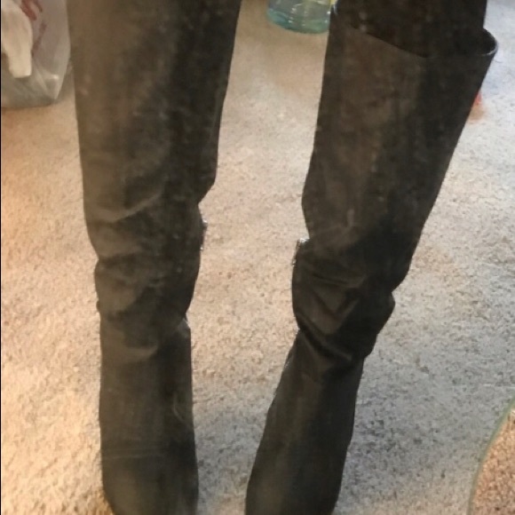Vegan leather knee high boot - Picture 4 of 4